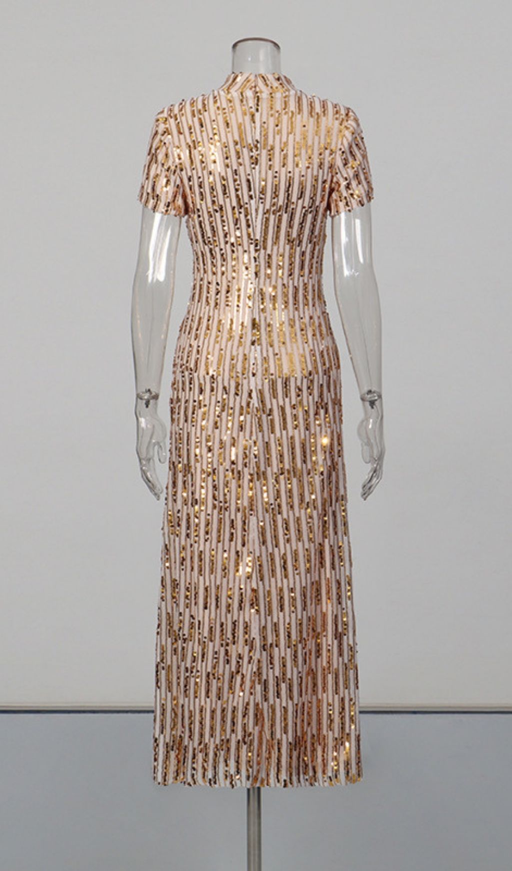 db6a1b4fe1d99925f1d5e4c90fd11c14.jpg Fashionslee Women Keyah Gold Sequin Midi Dress