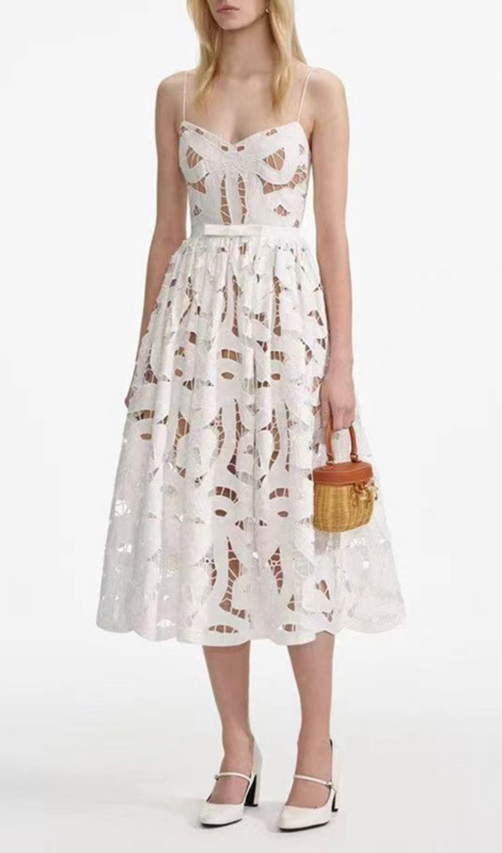 TRENDING WHITE EMBROIDERY MIDI DRESS - OWNCI TRENDING WHITE EMBROIDERY MIDI DRESS - OWNCI