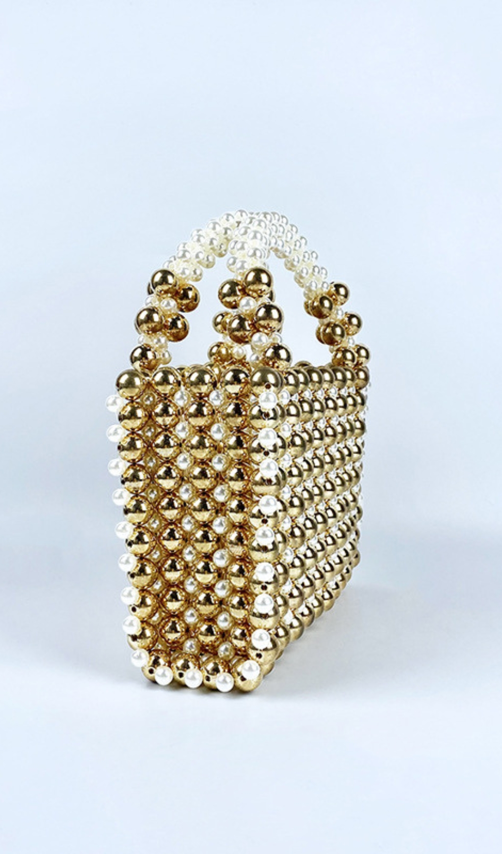dbeba9f68aaf2561bcc6ba70ad9c11d4.jpg Fashionslee Women Damla Gold Bead Handbag