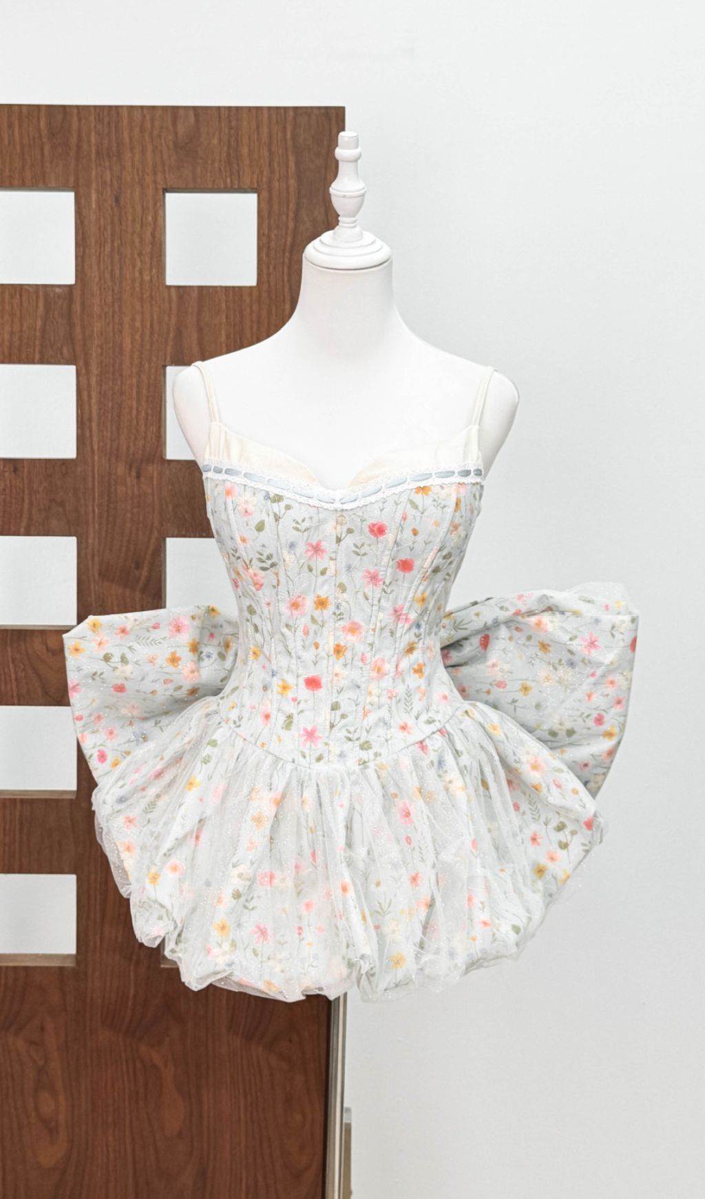 dbf286470e5a9cd600c37b5487cf6efe.jpg Fashionslee Women Jaylene Floral Corset Bow Mini Dress