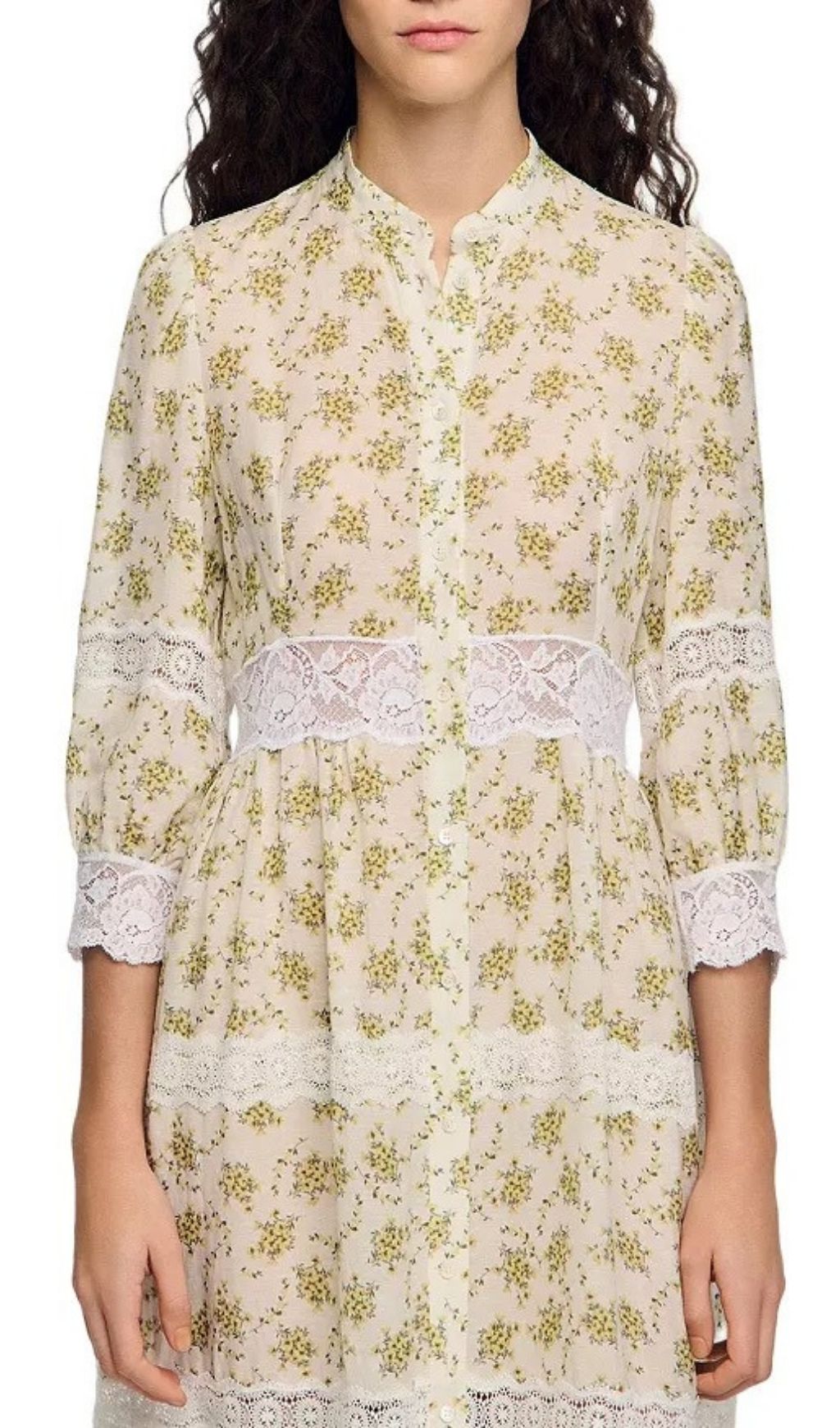 dc0ed275c1a7bc3c98c9a050013c7d5a.jpg Fashionslee Women Floral Lace Trim Midi Dress