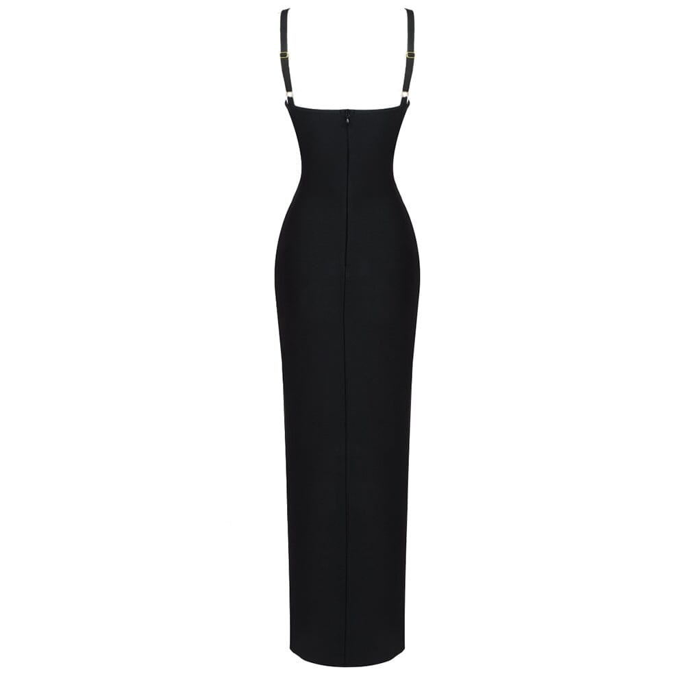 dc2a290201ab400d17189024e3a3d4cd.jpeg Fashionslee Women Irregular Bandage Maxi Dress In Black