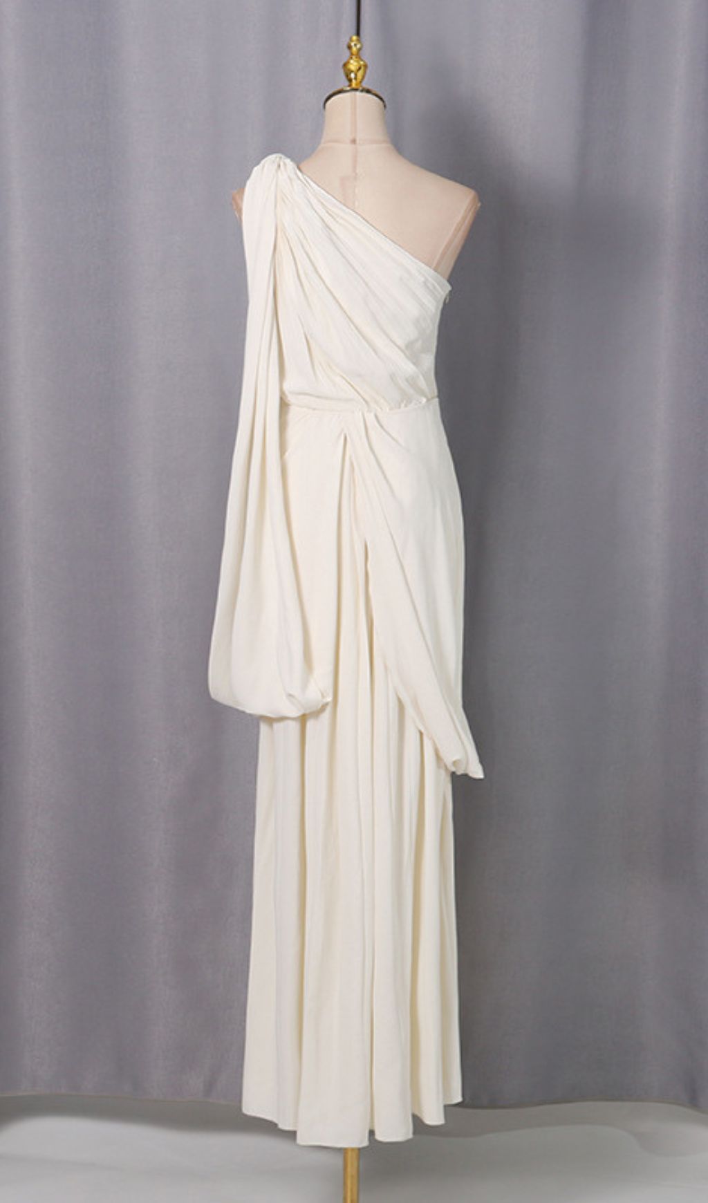 Fashionslee Women Jenise One-Shoulder Ruched Maxi Dress