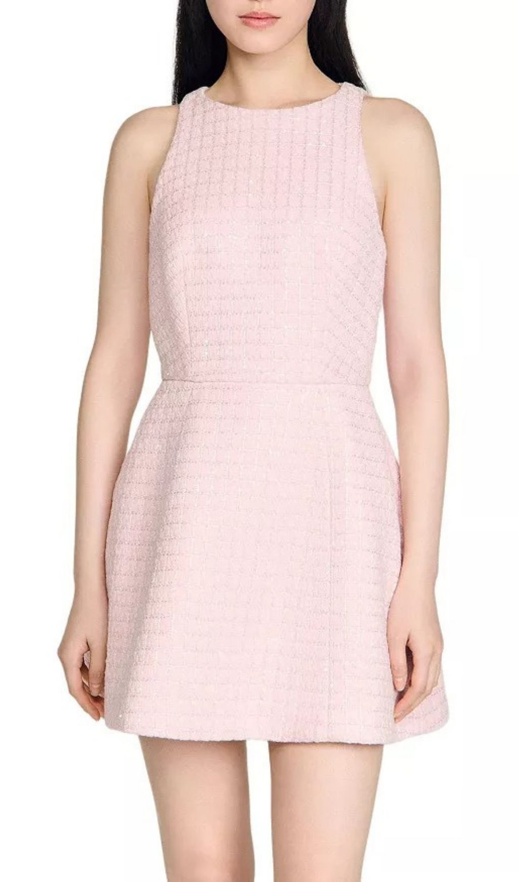 dc85911eee8e4e761c9355ba463af4fb.jpg Fashionslee Women Pink Sequin Short Dress