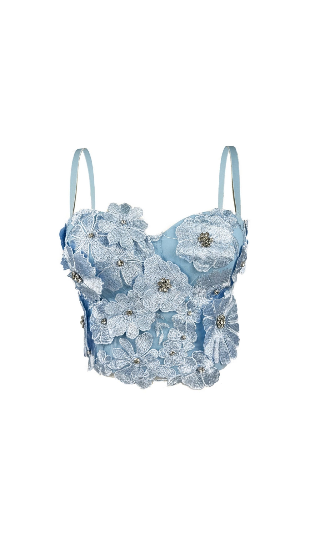 Fashionslee Women Dung Flower Crop Top