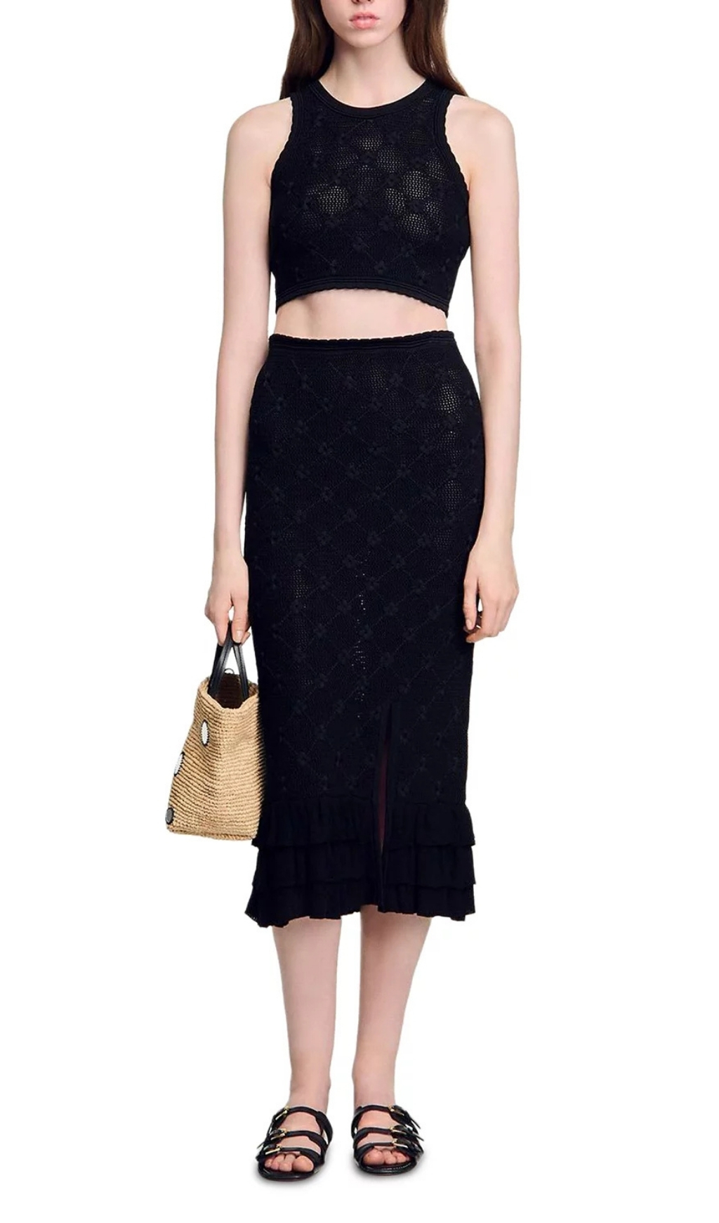 dce70cd3c8fb2c885125eeacffc5177c.jpg Fashionslee Women Knit Midi Skirt