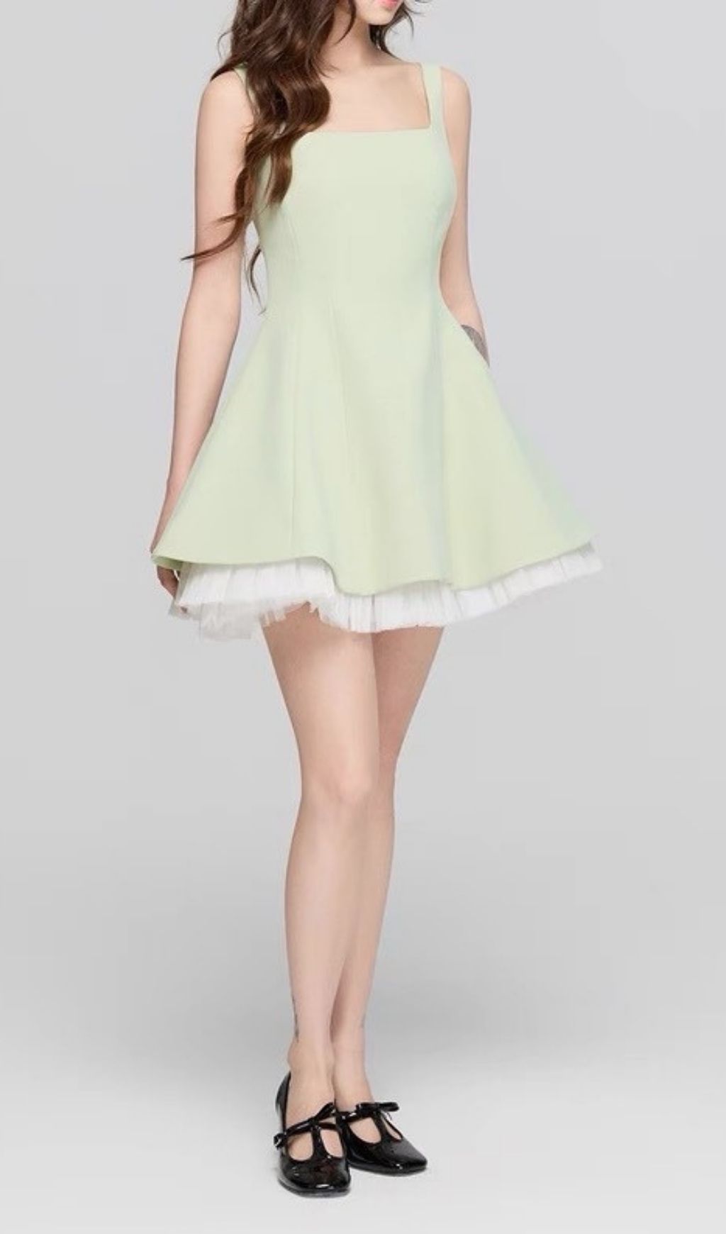 Fashionslee Women Karlie Green Strappy Mini Dress