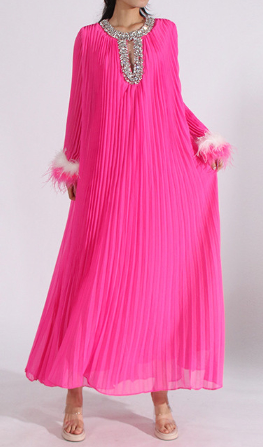 ddd23b6e44bf36ce06bf12cf3686ad03.jpg Fashionslee Women Cierra Diamond Feather Long Sleeve Maxi Dress