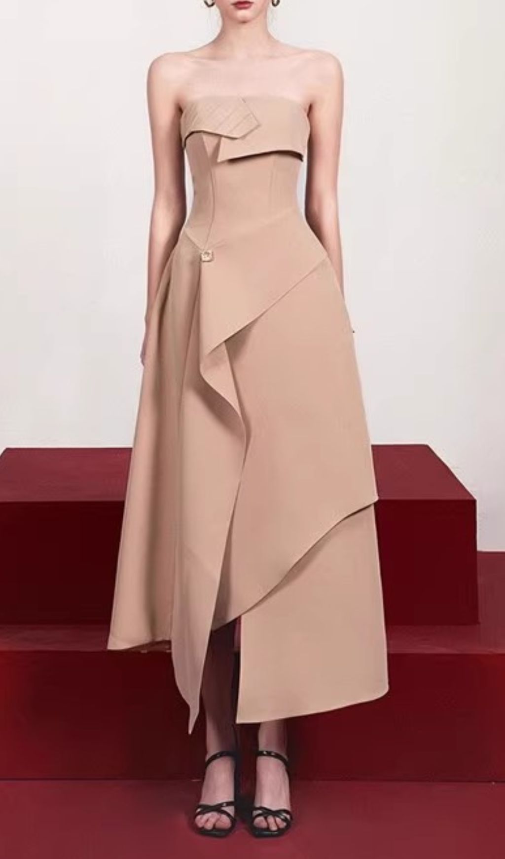 Fashionslee Women Jasmin Strapless Midi Dress
