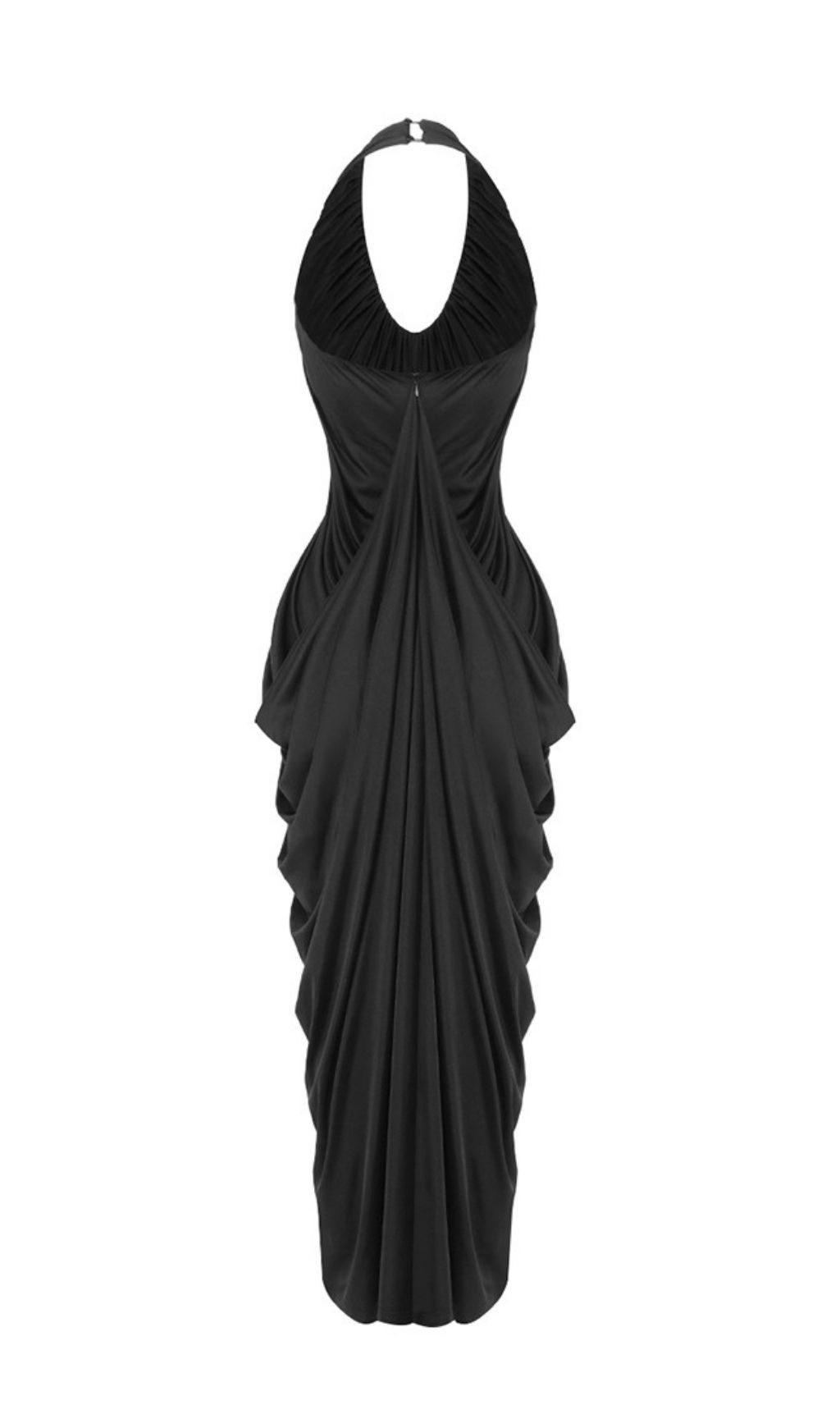 ddf639eb506cf895a709b15c2eb35ac4.jpg Fashionslee Women Kenza Black Halter Pleated Maxi Dress