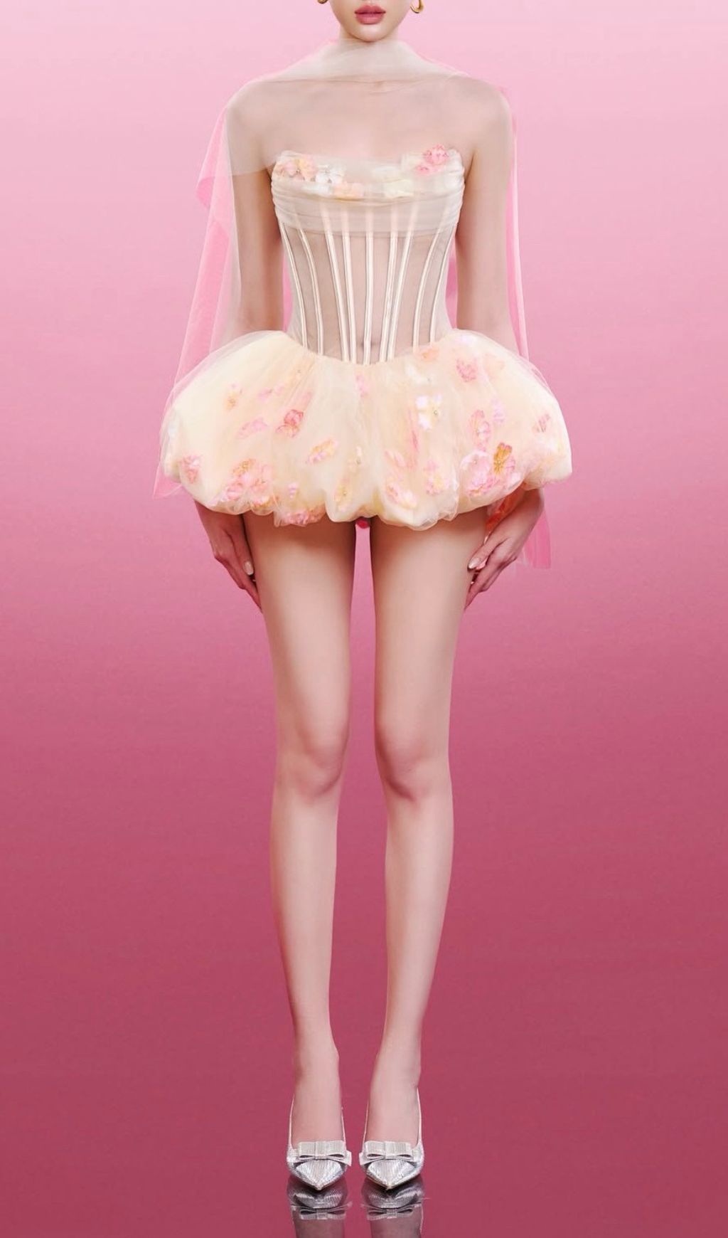 de2bba925a8d83dc93e3864c7a2ef39c.jpg Fashionslee Women Jess Strapless Corset Flower Mini Dress