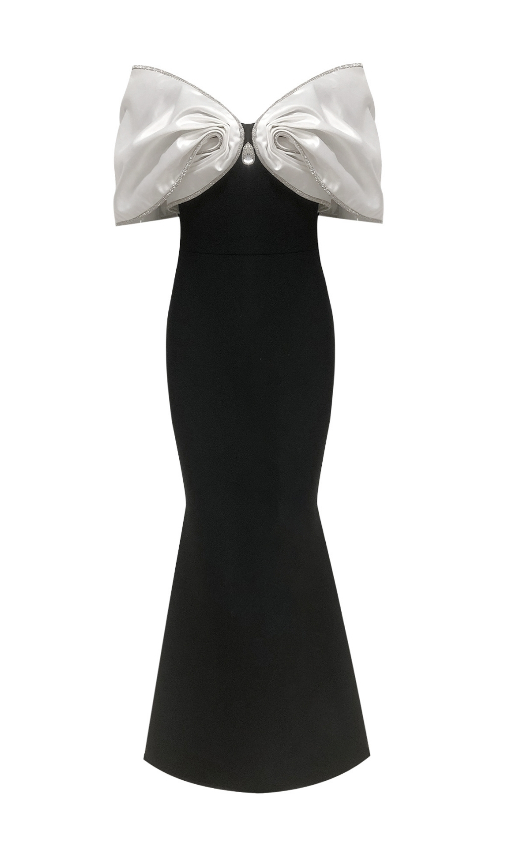 de407de45de3d8798dffc4beb033c1ec.jpg Fashionslee Women Fabio Black Off-Shoulder Maxi Dress
