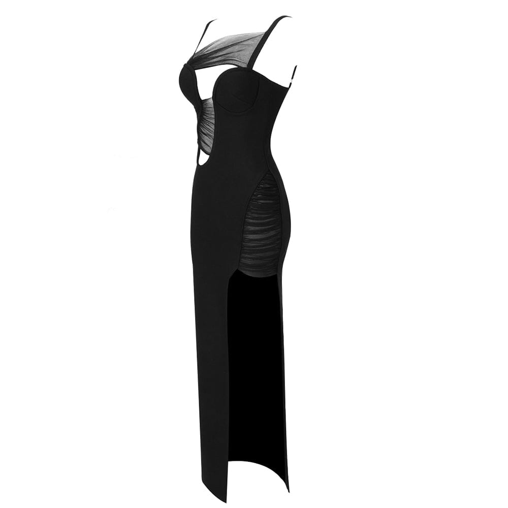 deb4d1d1ab03ea512b7d8fc9467ef5cd.jpeg Fashionslee Women Irregular Bandage Maxi Dress In Black