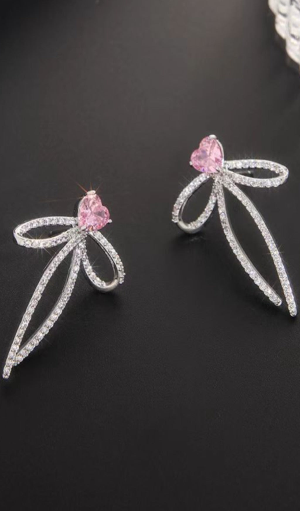 dee706dbae549710d0156fd356e12072.jpeg Fashionslee Women Crystal Bowknot Earrings