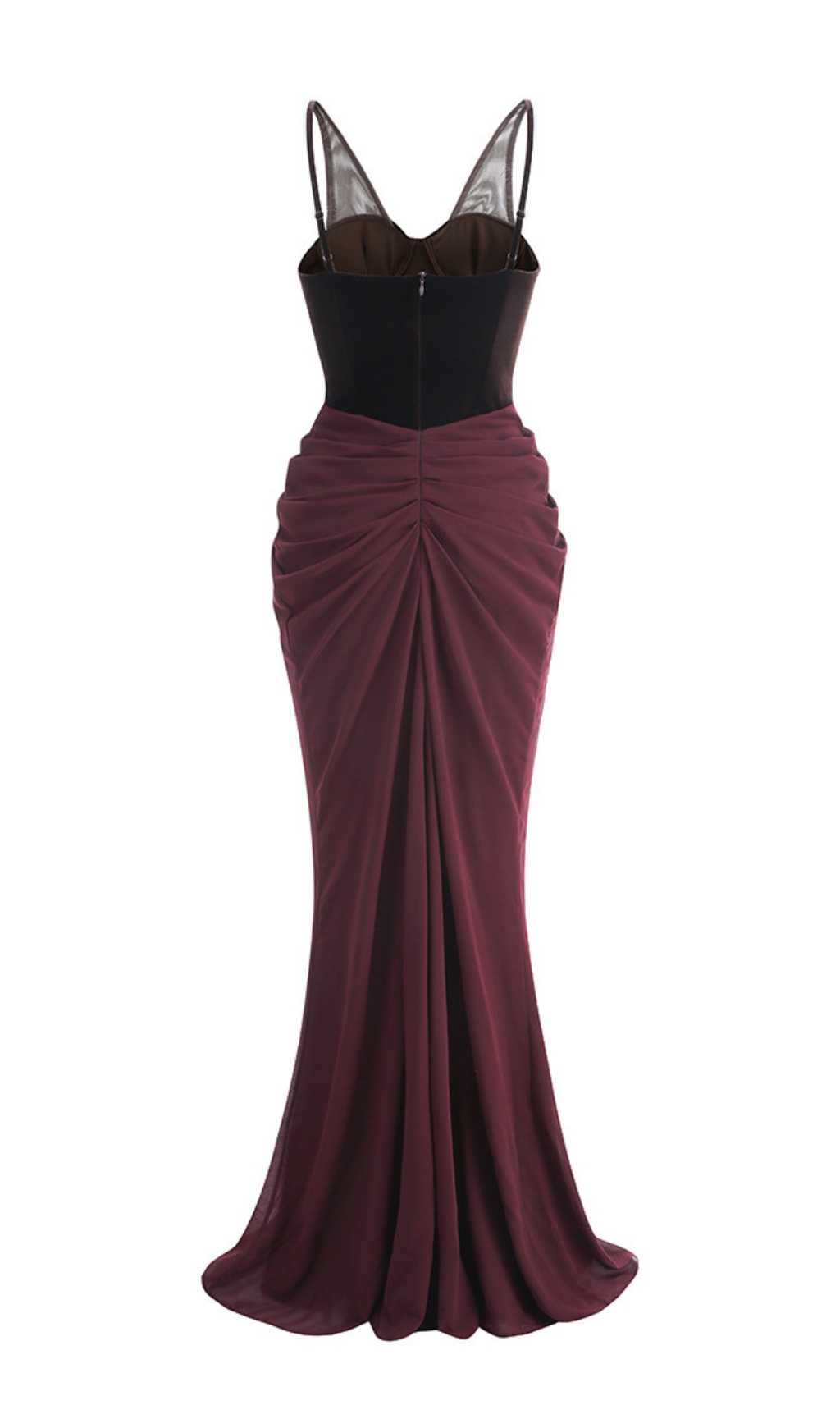 df0620fbf2819fe71a5675ce1c65fedf.jpg Fashionslee Women Dericia Velvet Bustier Draped Maxi Dress