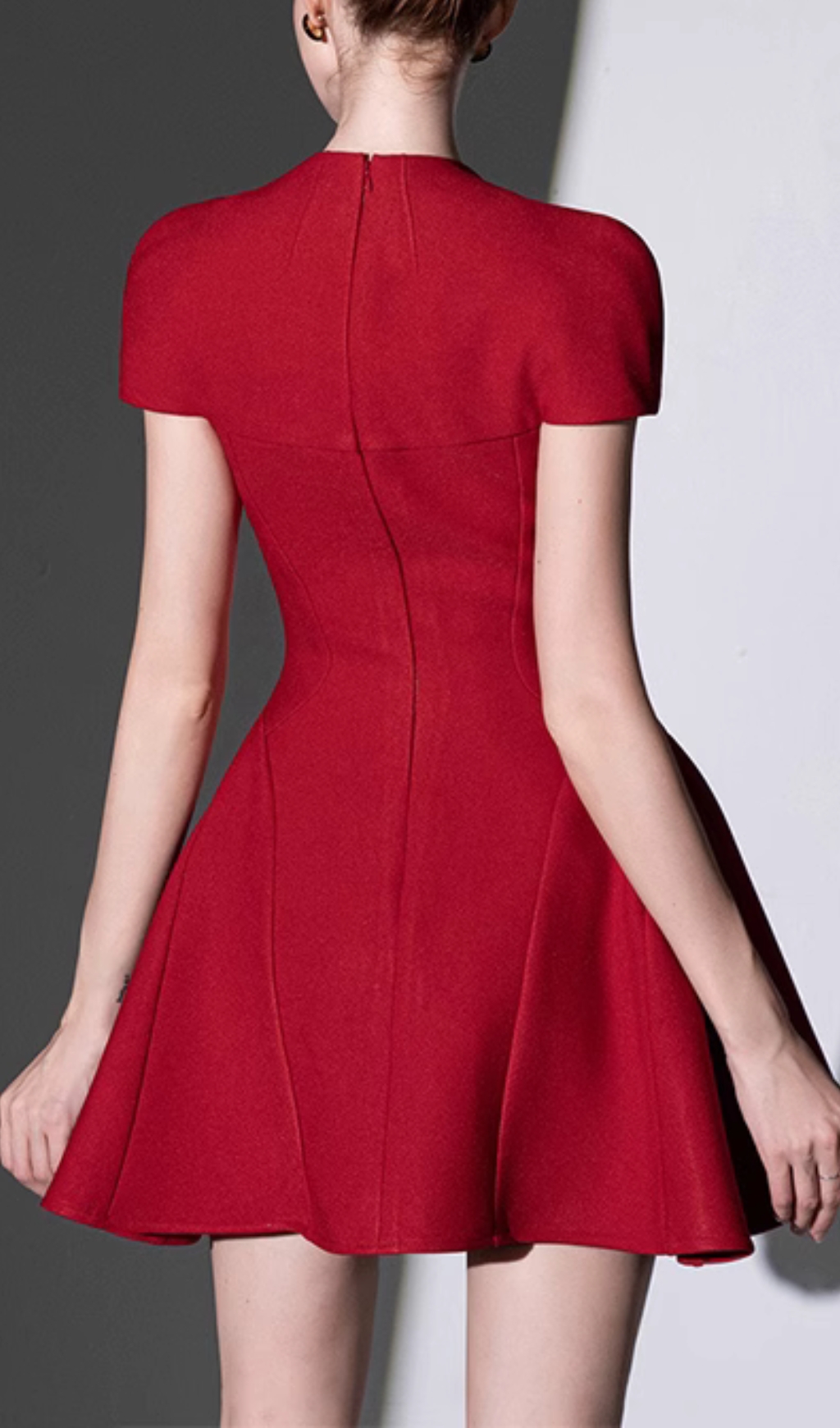 Fashionslee Women Chaela Red Mini Dress