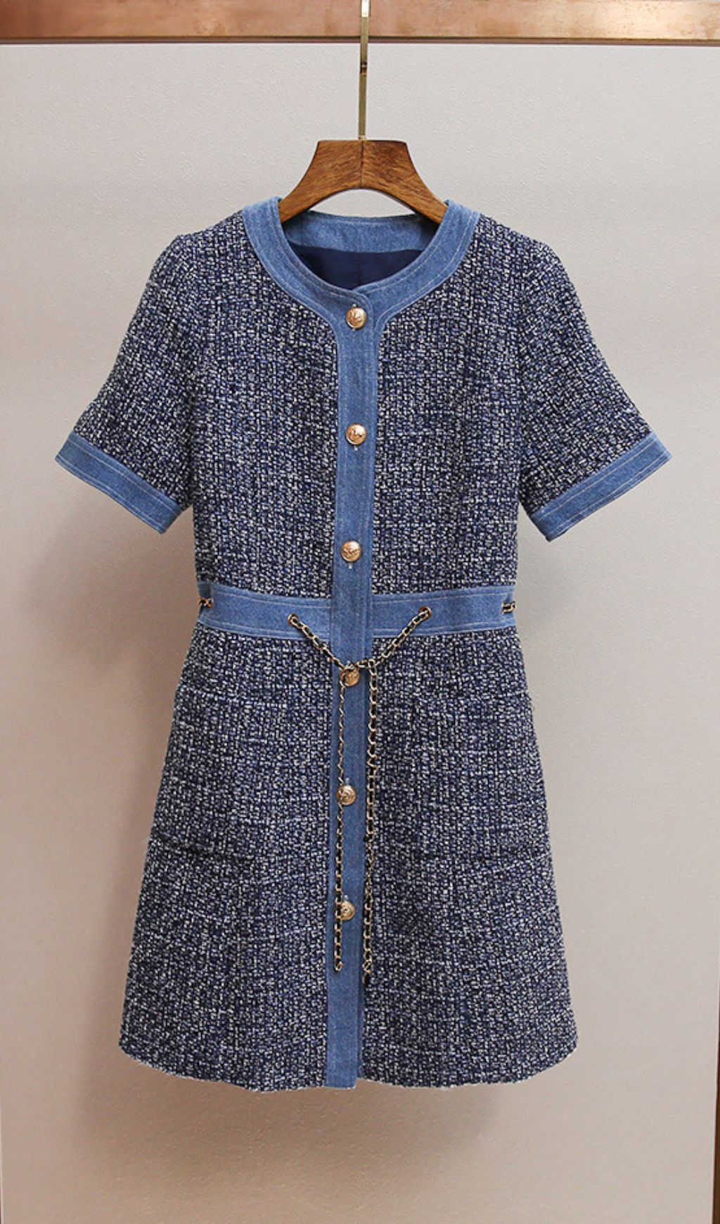 Fashionslee Women Hatsuye Chain Mini Dress