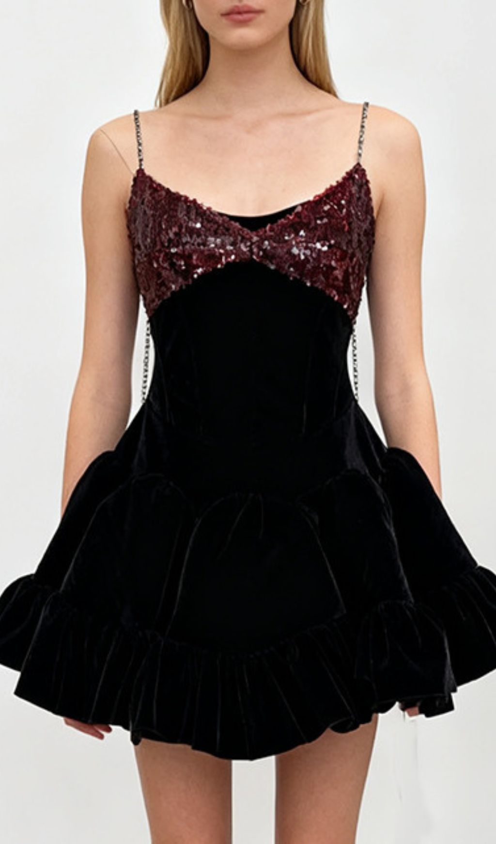 Fashionslee Women Itai Strappy Sequin Mini Dress