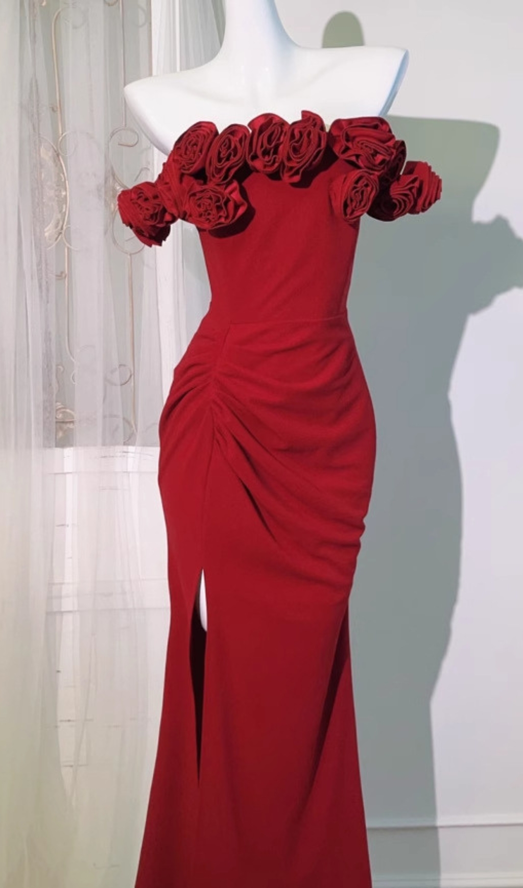 dfbb068d8d30858cfe2ed23bddacf44c.jpg Fashionslee Women Darcila Red Flower Slit Maxi Dress