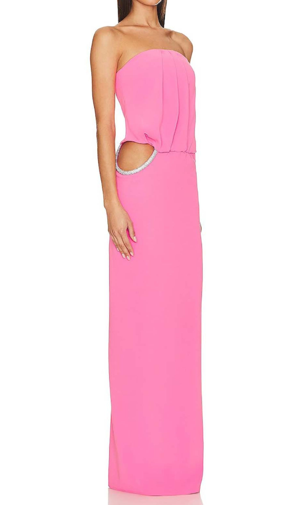dfcc2bd9e3aba6d1e08350fb5be6bc77.jpeg Fashionslee Women Cutout Strapless Maxi Dress In Pink