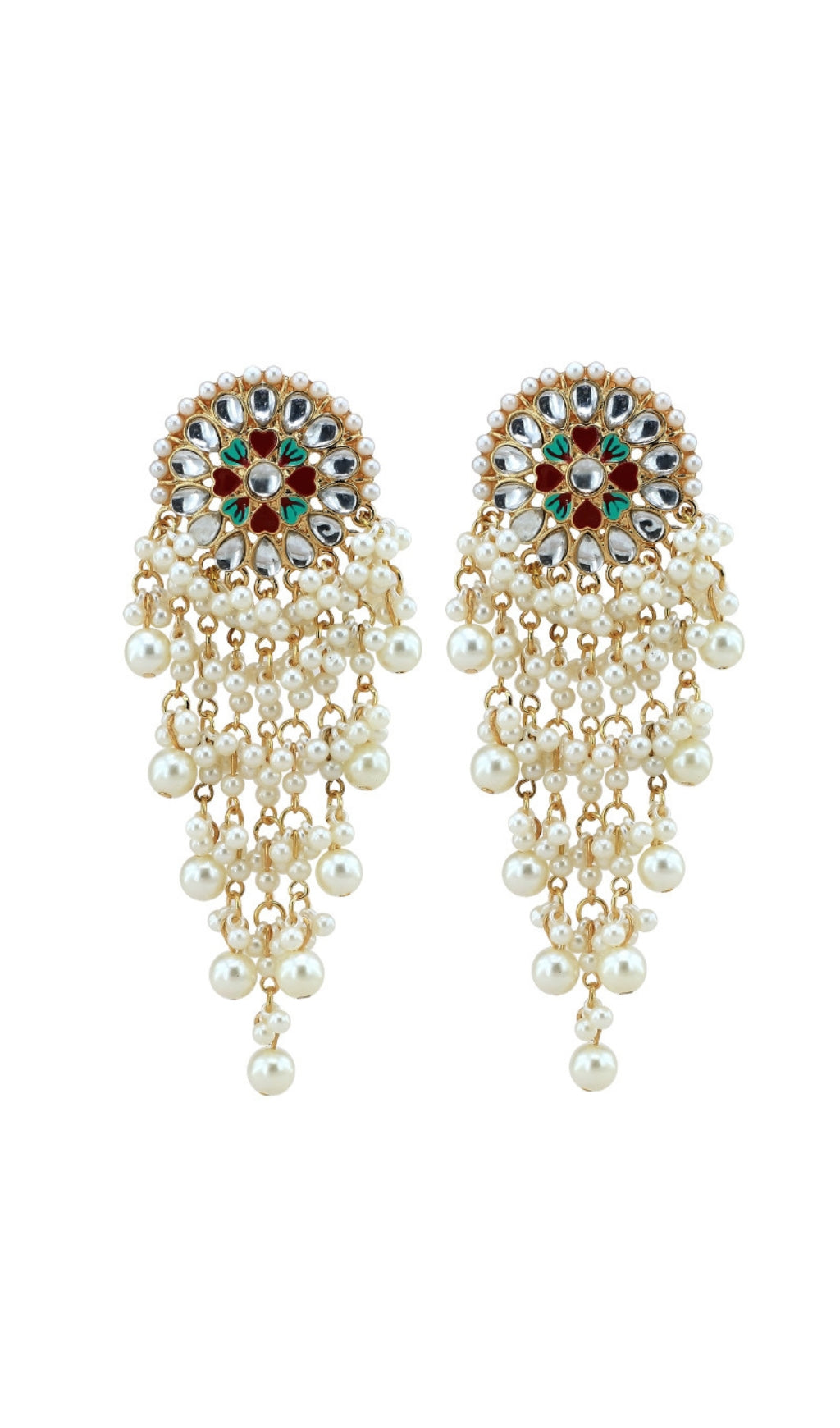 Fashionslee Women Pearl Fringe Earrings