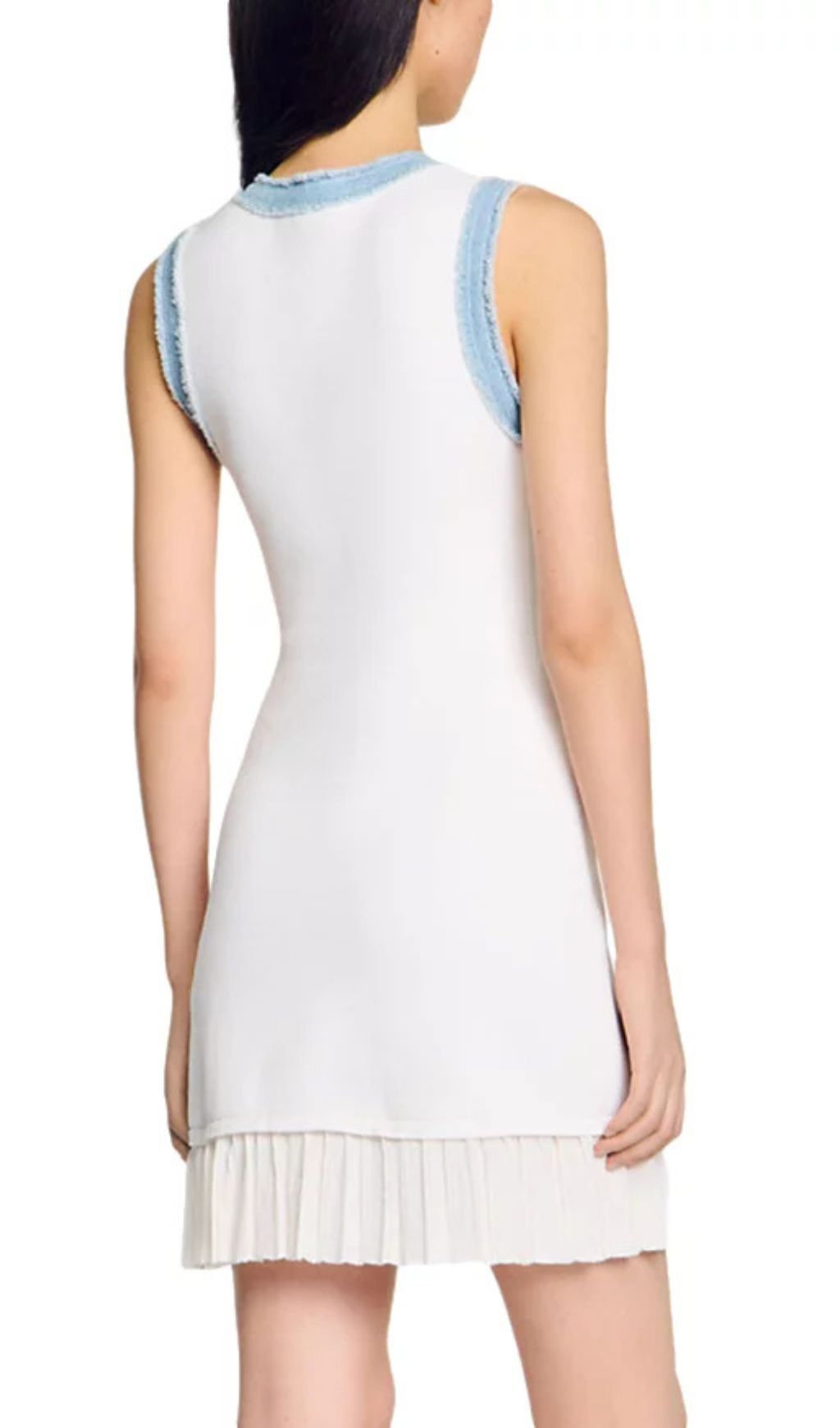 Fashionslee Women Short Knit Dress with Ruffles