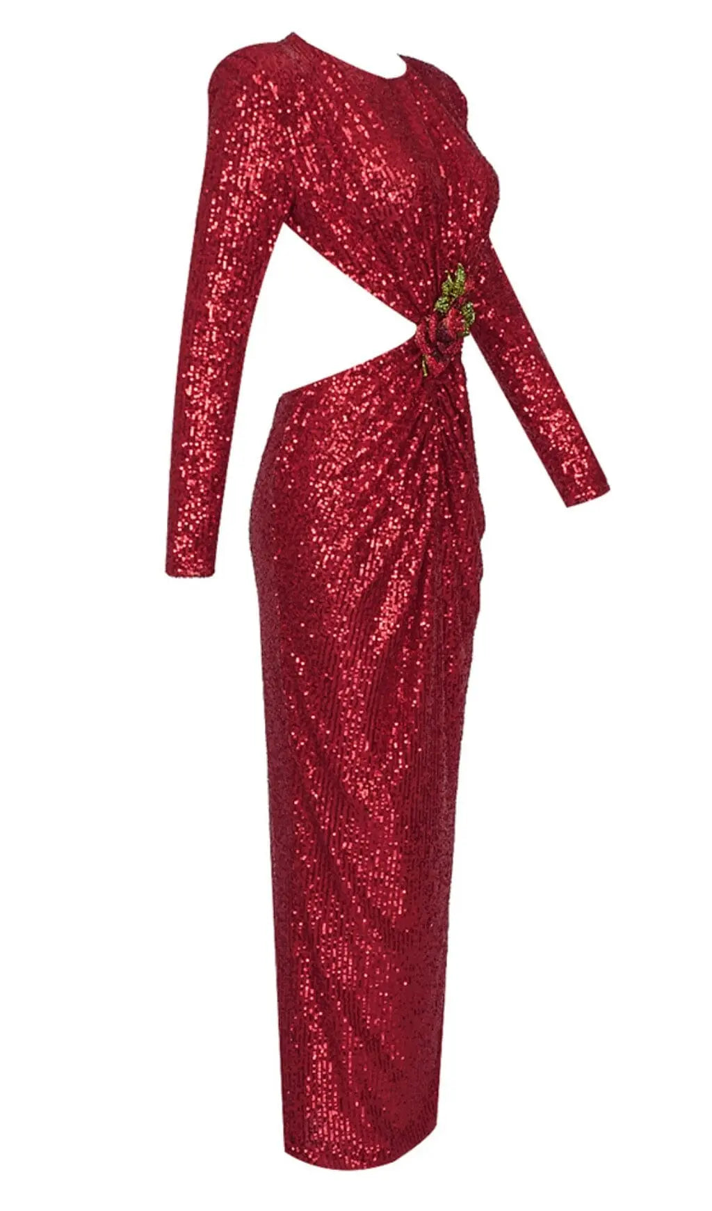 e03c383a0f42ce31bc30b80f4b5211fc.jpeg Fashionslee Women Sequin Cutout Backless Maxi Dress In Red