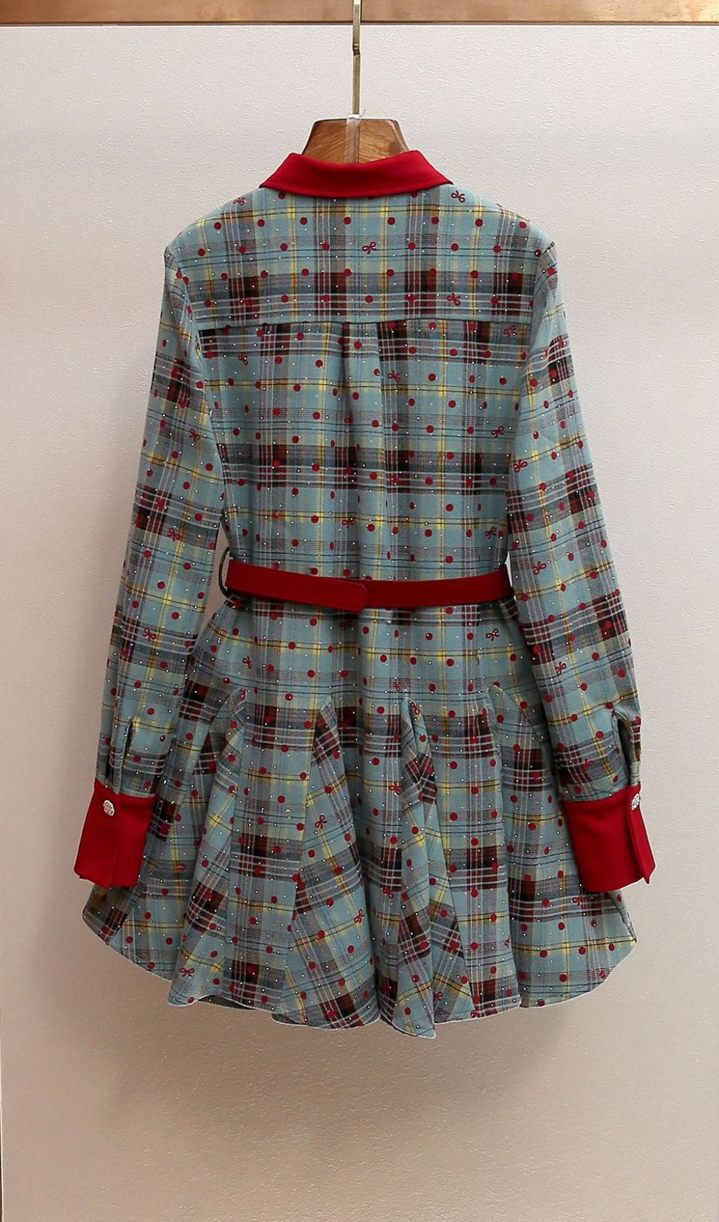 Fashionslee Women Humla Long Sleeve Bow Mini Dress