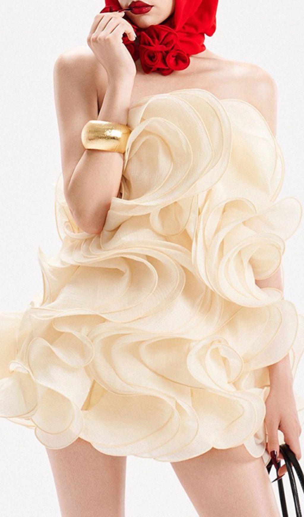 e091e3d72b90547637fb945b4eaedb27.jpg Fashionslee Women Indiana Strapless Mini Dress