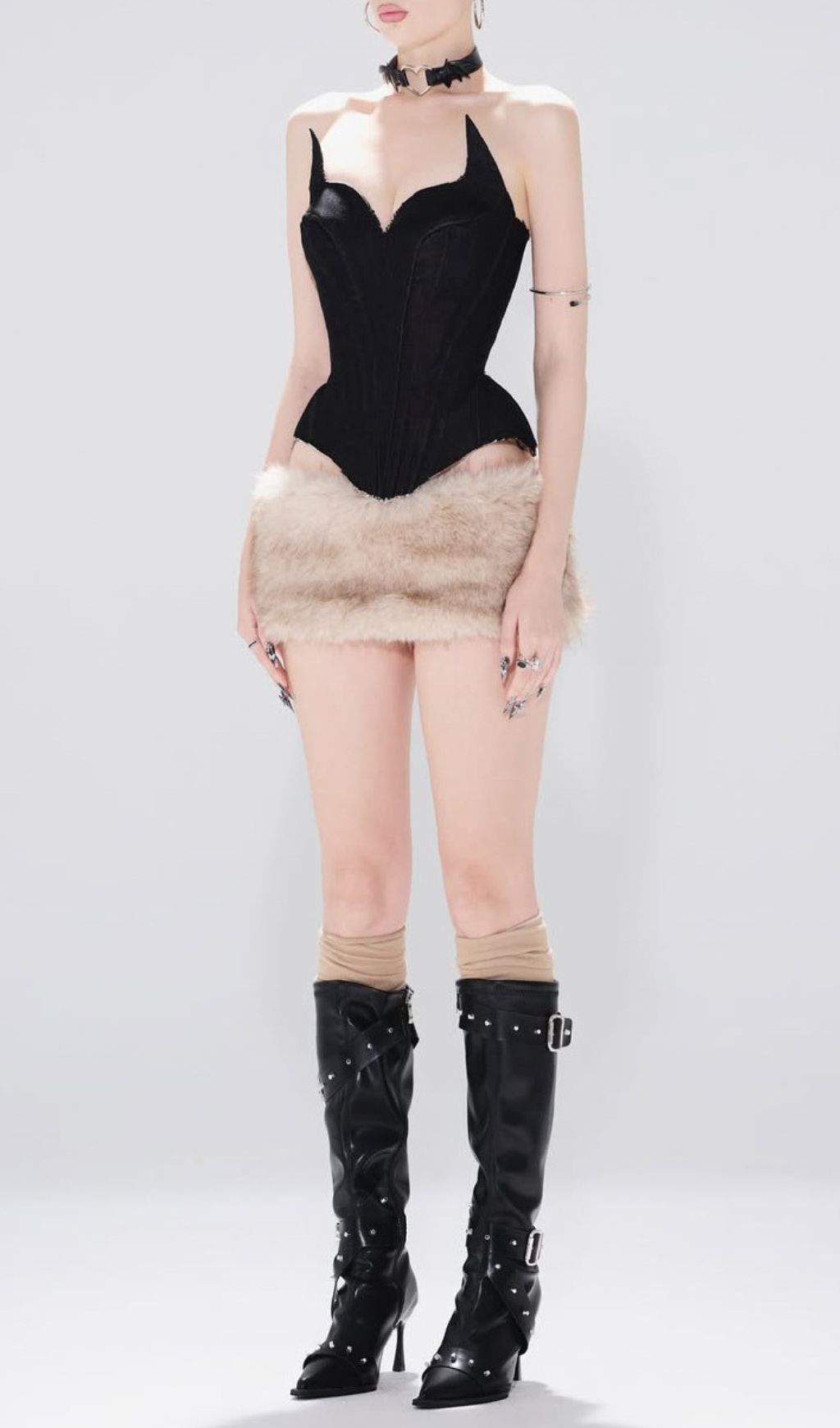 Fashionslee Women Jocelyn Corset Top & Mini Skirt Set