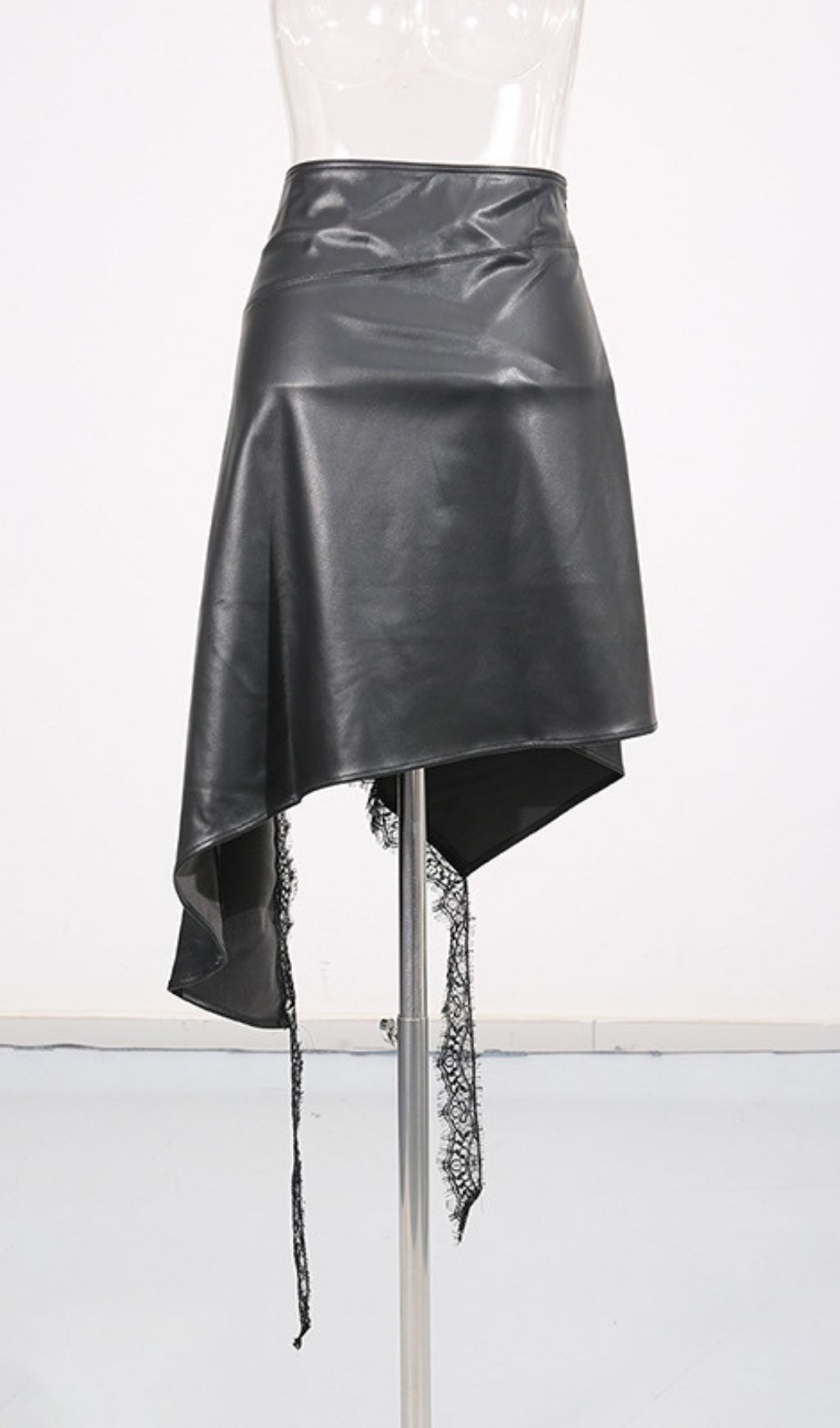 e0986a603752a8e9c7efa5e4befd9e33.jpg Fashionslee Women Cholena Leather Lace Skirt