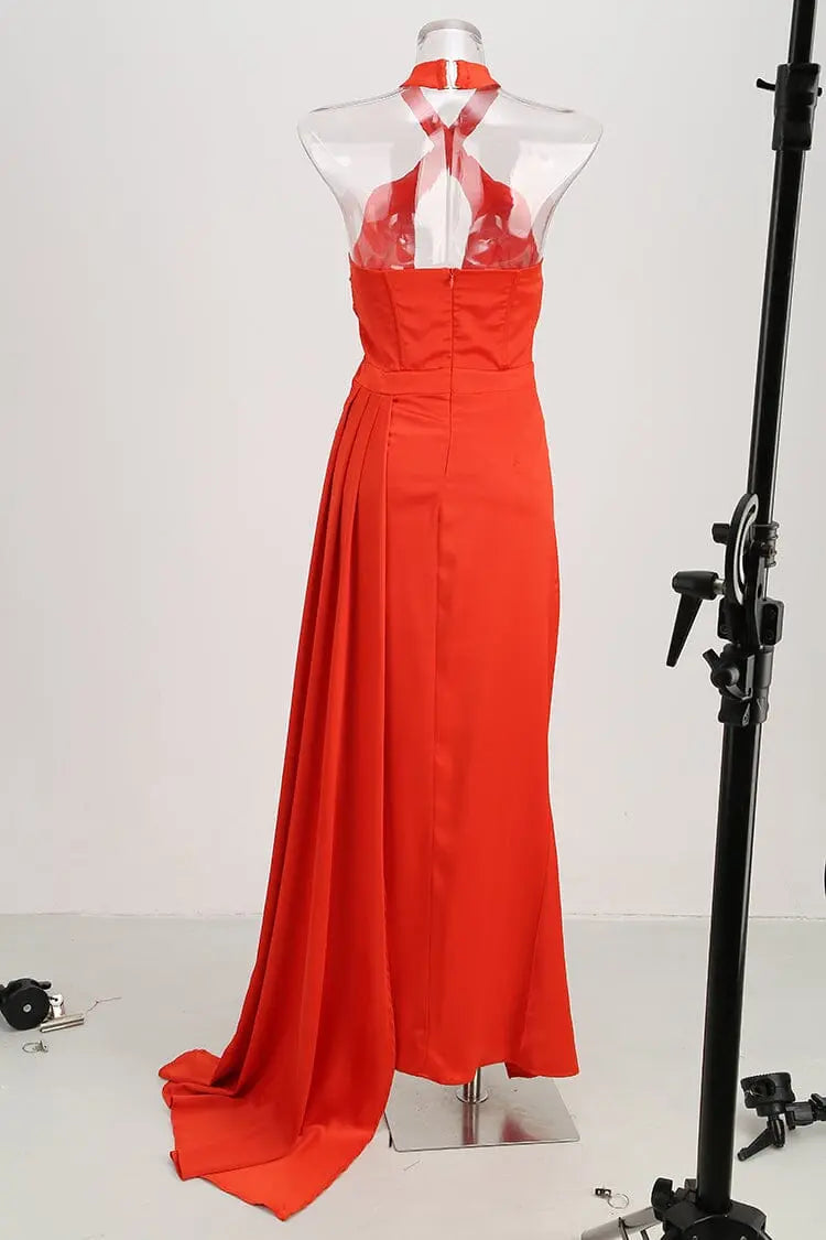 e0a1a718e234a704424f02e09d3bd0fc.jpeg Fashionslee Women Sleeveless Thigh Slit Maxi Dress In Red
