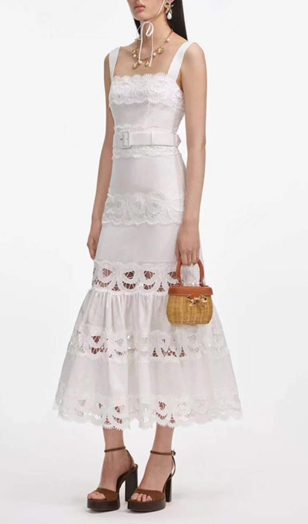 e0ba6ef97671b6822659bfae8ee8bd65.jpg Fashionslee Women Everly White Embroidery Belt Midi Dress