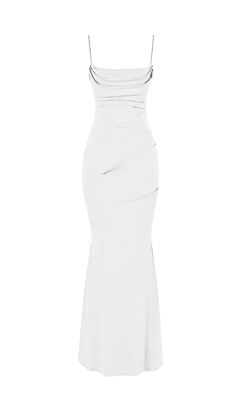 e0caf1233fe108693d298c5eeb50fc17.jpeg Fashionslee Women White Draped Corset Maxi Dress