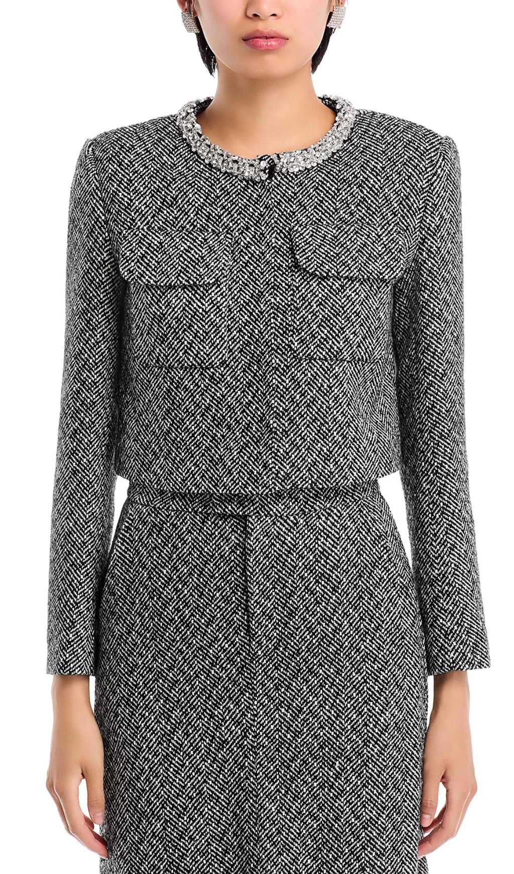 Fashionslee Women Embellished Jacket