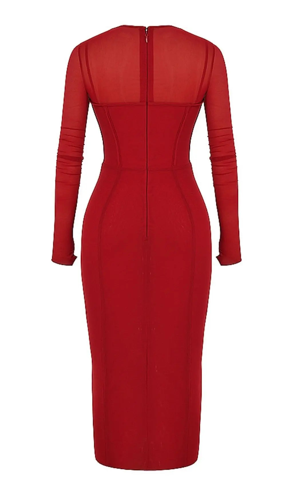 e15149c0298e8fd3372c7caa42e002bf.jpeg Fashionslee Women Long Sleeve Midi Dress In Wine Red