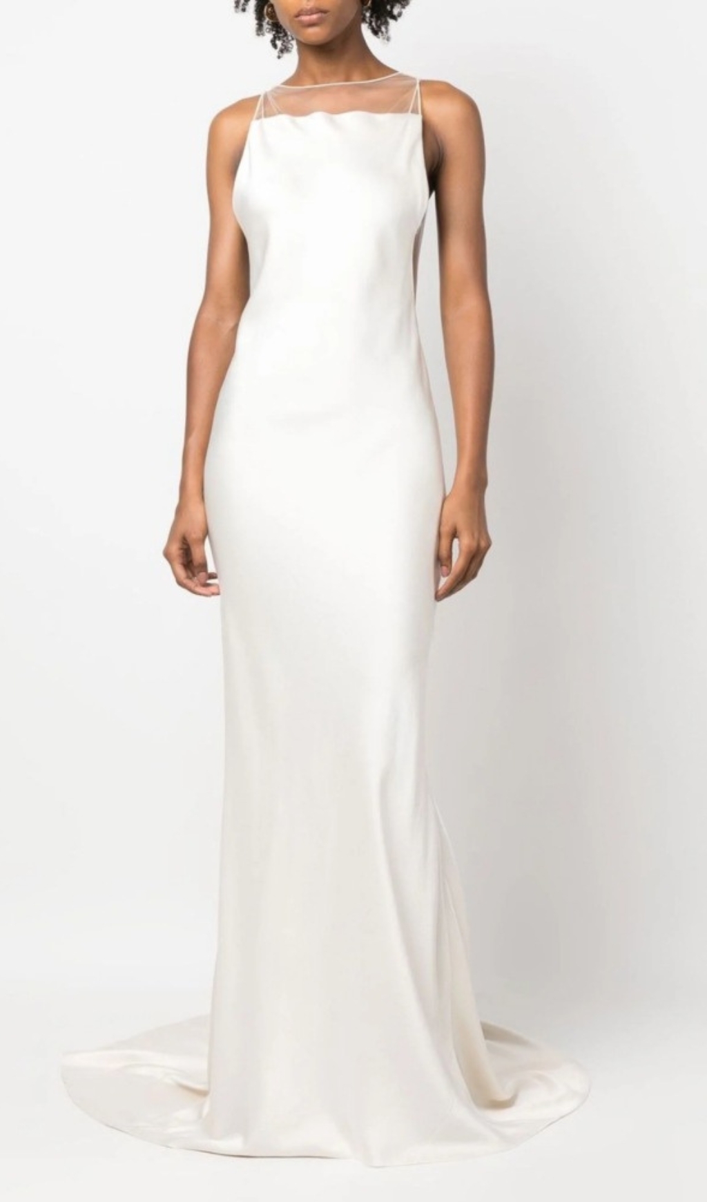 e1679c2a121361fd9c44348bb5f18f4c.jpg Fashionslee Women Bronia White Mesh Backless Wedding Dress
