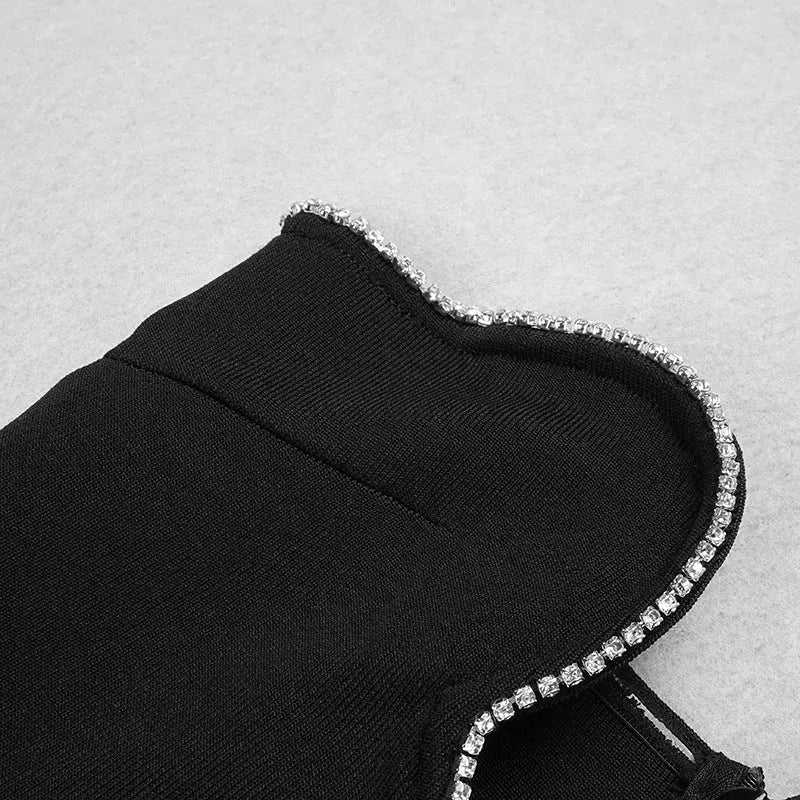 e17cb8ae3c5ee6ebd59423f118e40e0b.jpeg Fashionslee Women Black Off Shoulder Deep V Bandage Maxi Dress