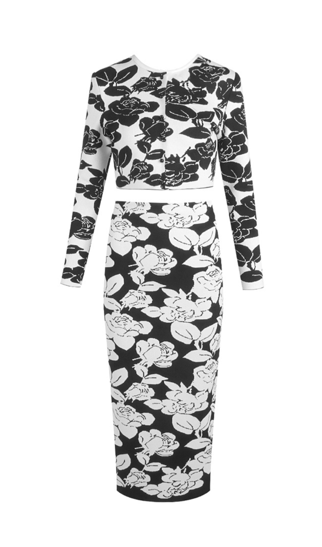 e18f917f45ca4e396f9a67277c11d821.jpg Fashionslee Women Emlyn Flower Bandage Two-Piece Set
