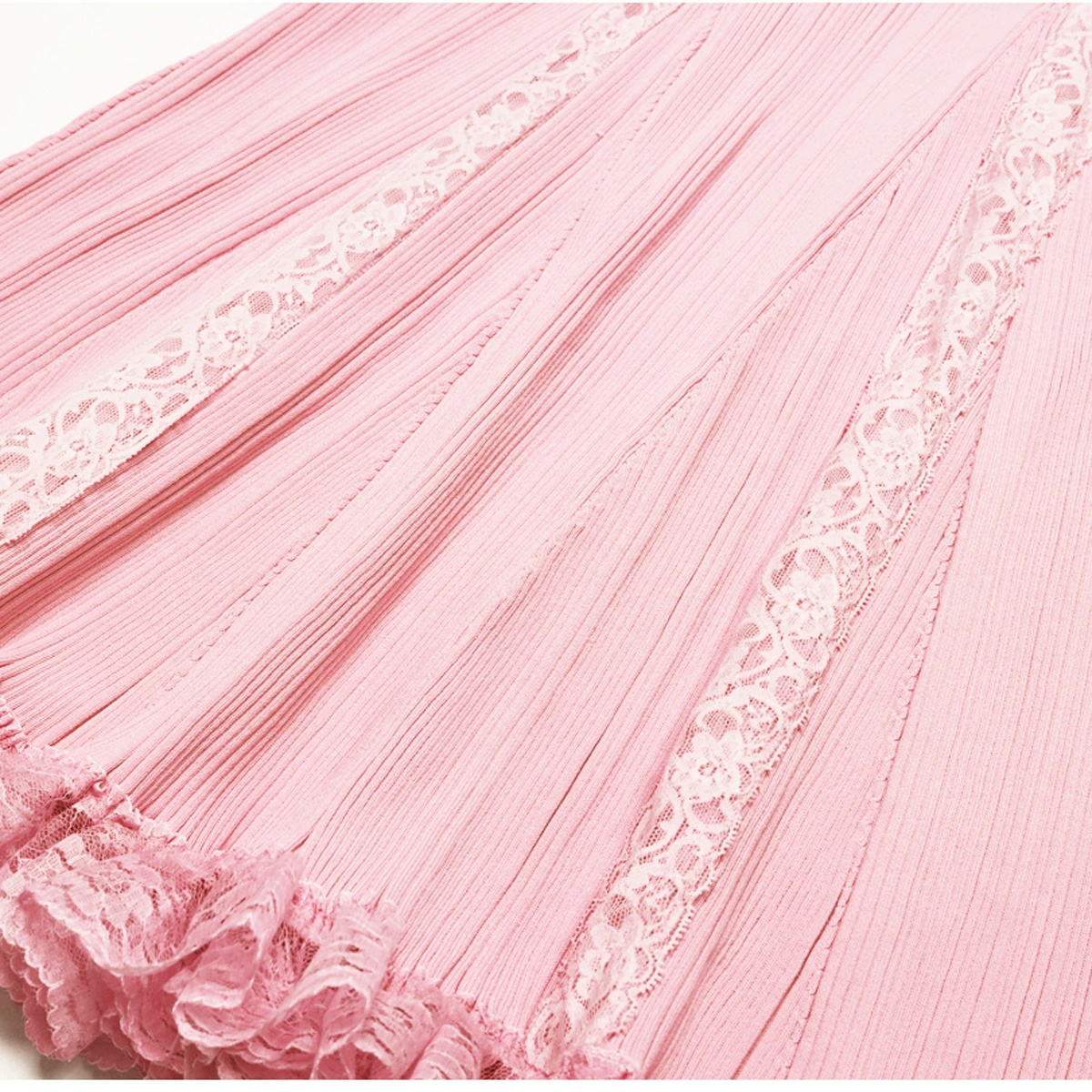 Fashionslee Women Kinzy Pink Sleeveless Lace Midi Dress