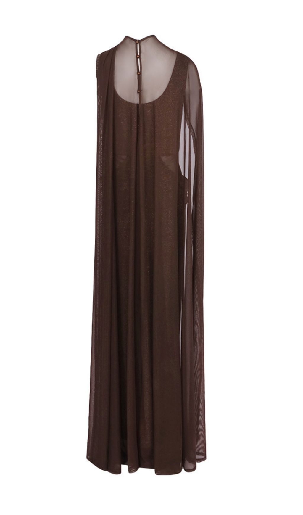 Fashionslee Women Kat Brown Ruched Maxi Dress