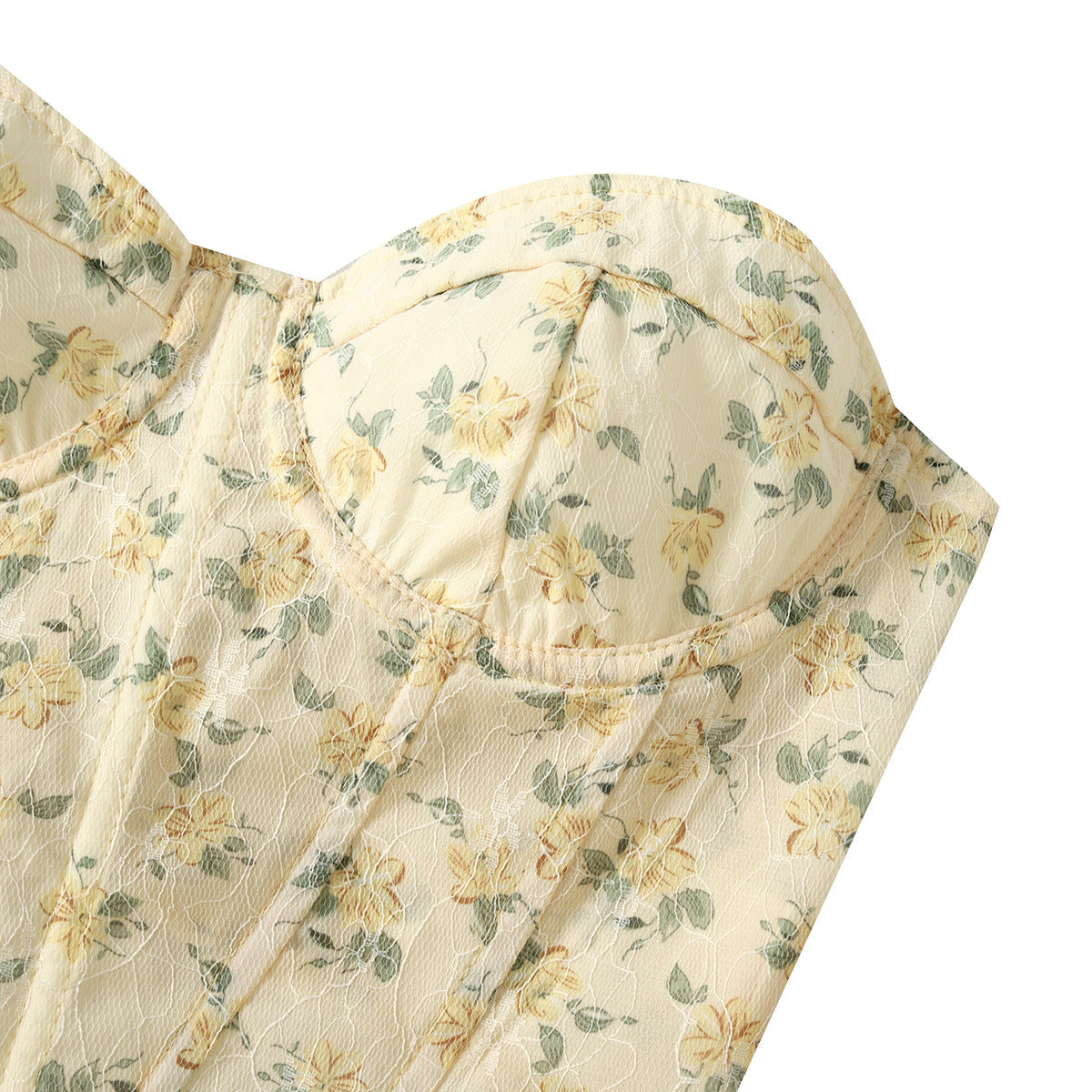 TRENDING FLORAL MESH CORSET TOP - OWNCI TRENDING FLORAL MESH CORSET TOP - OWNCI