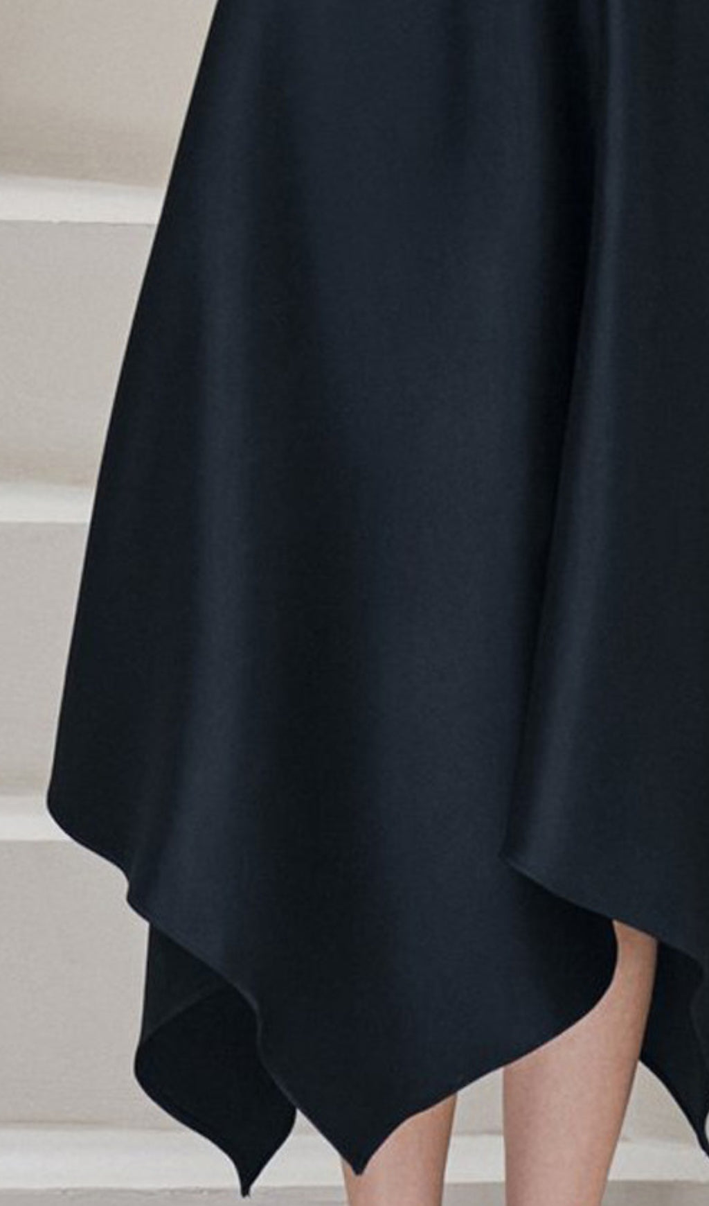 Fashionslee Women Black Butterfly Sleeveless High Waist Irregular Swing Midi Dress