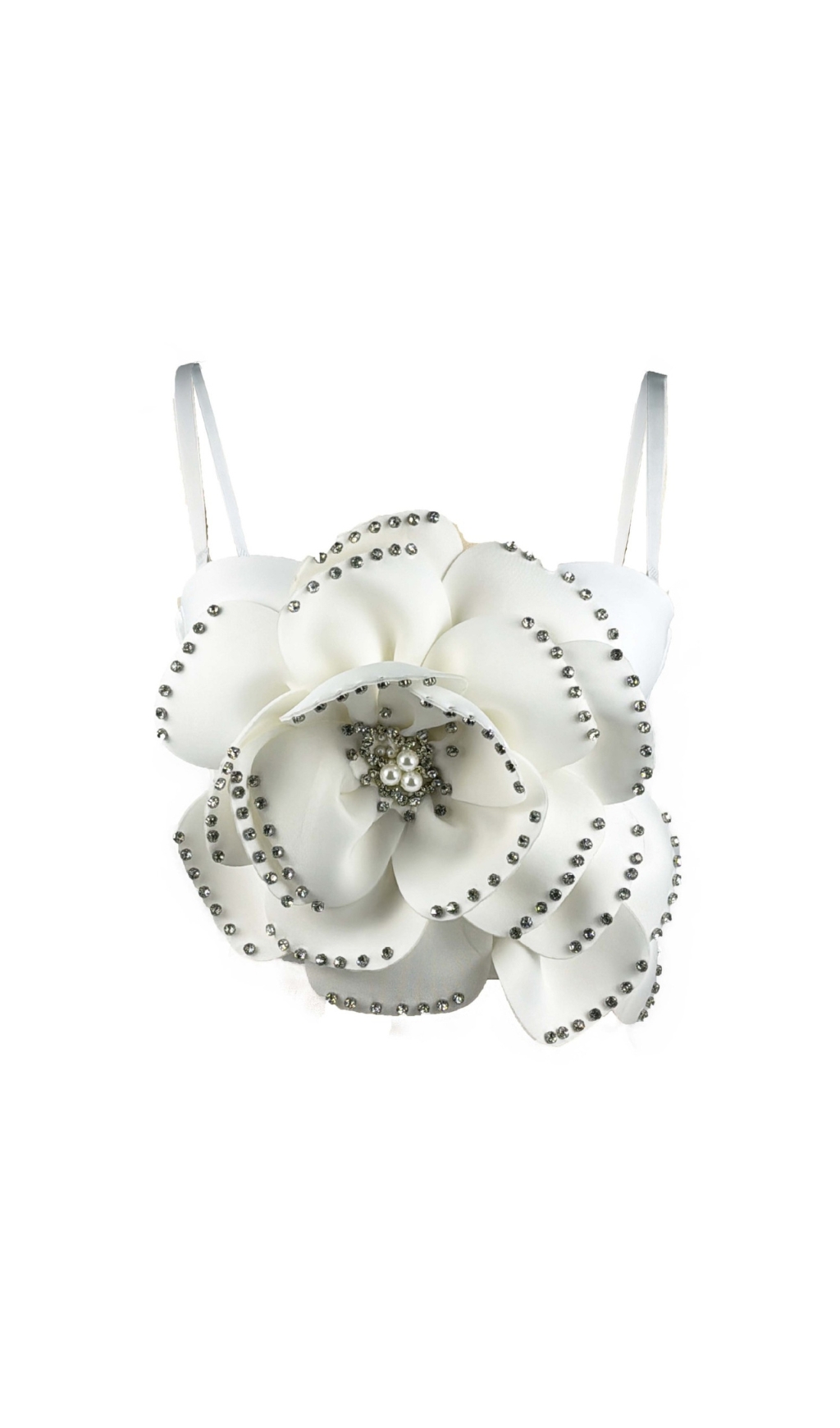 e3ad34f8d108104cc9ef22080410de40.jpg Fashionslee Women Clara Flower Rhinestone Top