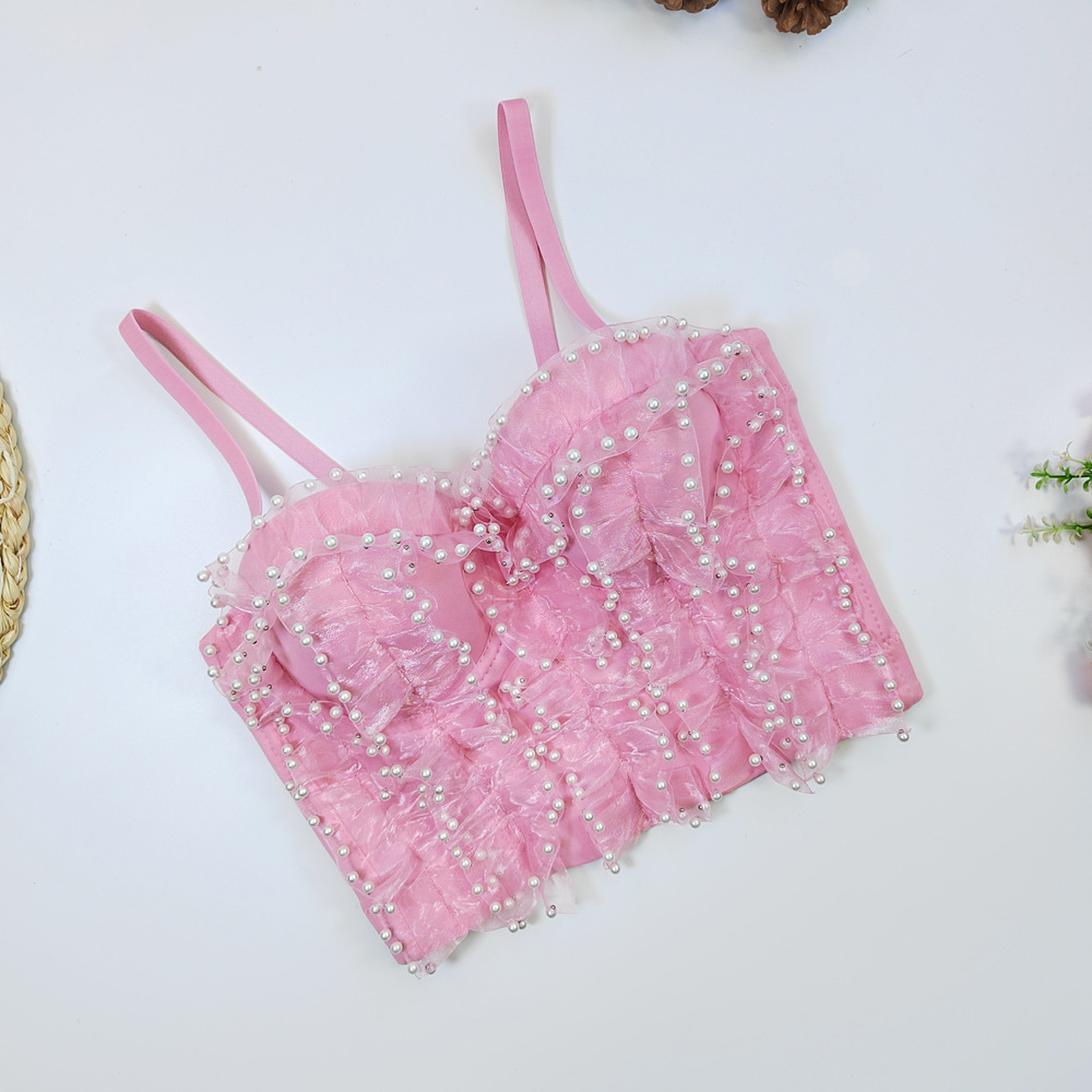 e3b89fa60891ee1a6ce0b40a2219c026.jpg Fashionslee Women Disney Pink Pearl Crop Top