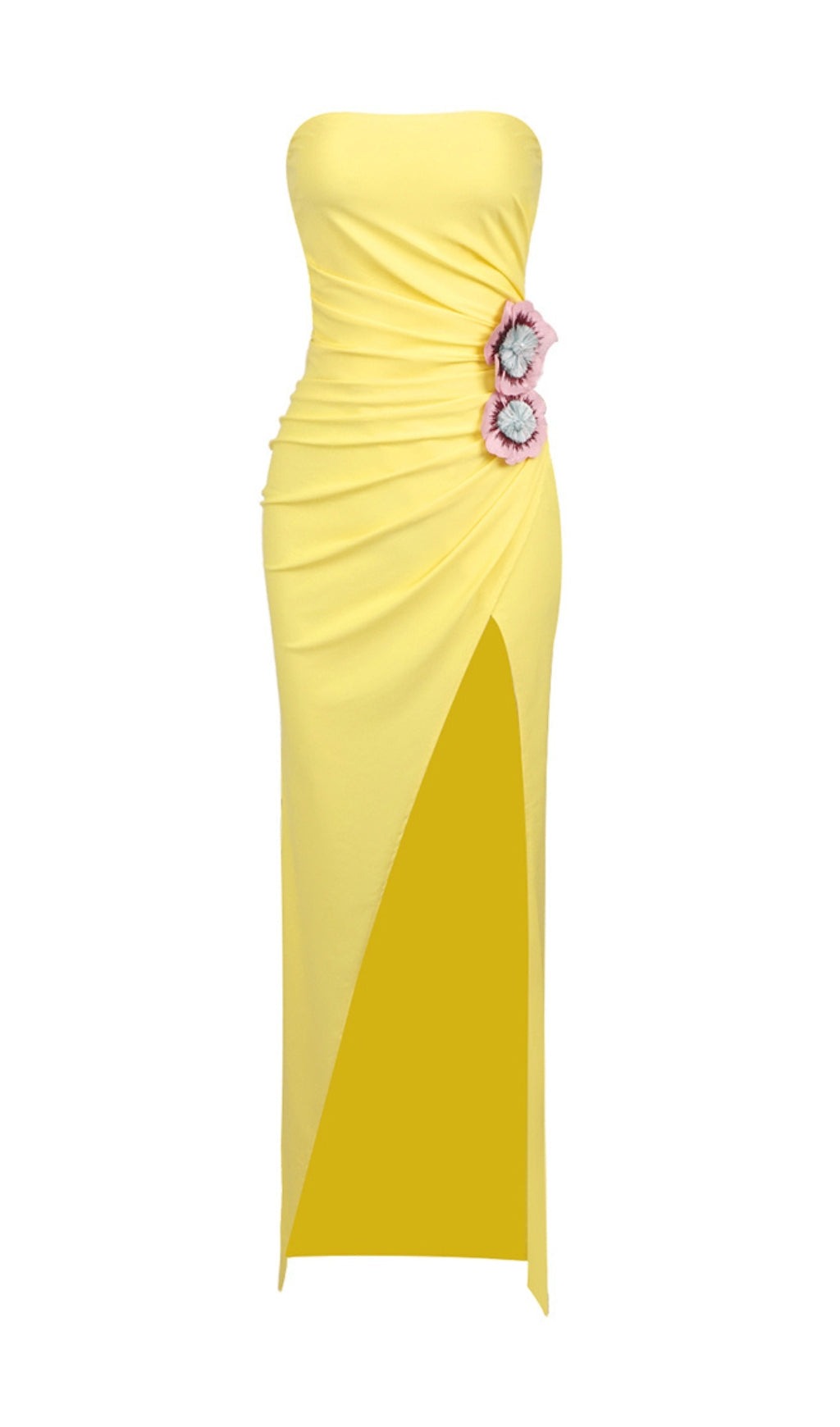 e4225ef7eef7a055cff903e80d7f9d7d.jpeg Fashionslee Women Atepa Yellow Flower Split Maxi Dress
