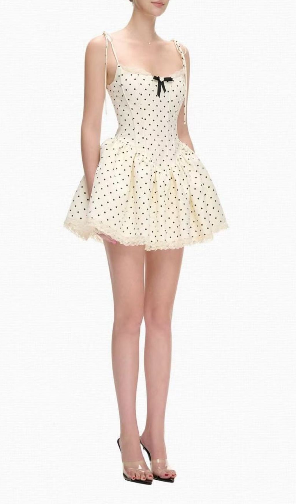 e42c28dfef38cedc62047928b16aca8f.jpg Fashionslee Women Katrien Strappy Dot Corset Mini Dress