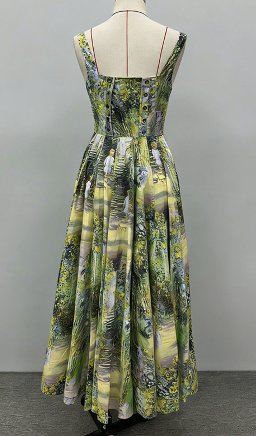 Fashionslee Women Kallima Strappy Printed Maxi Dress