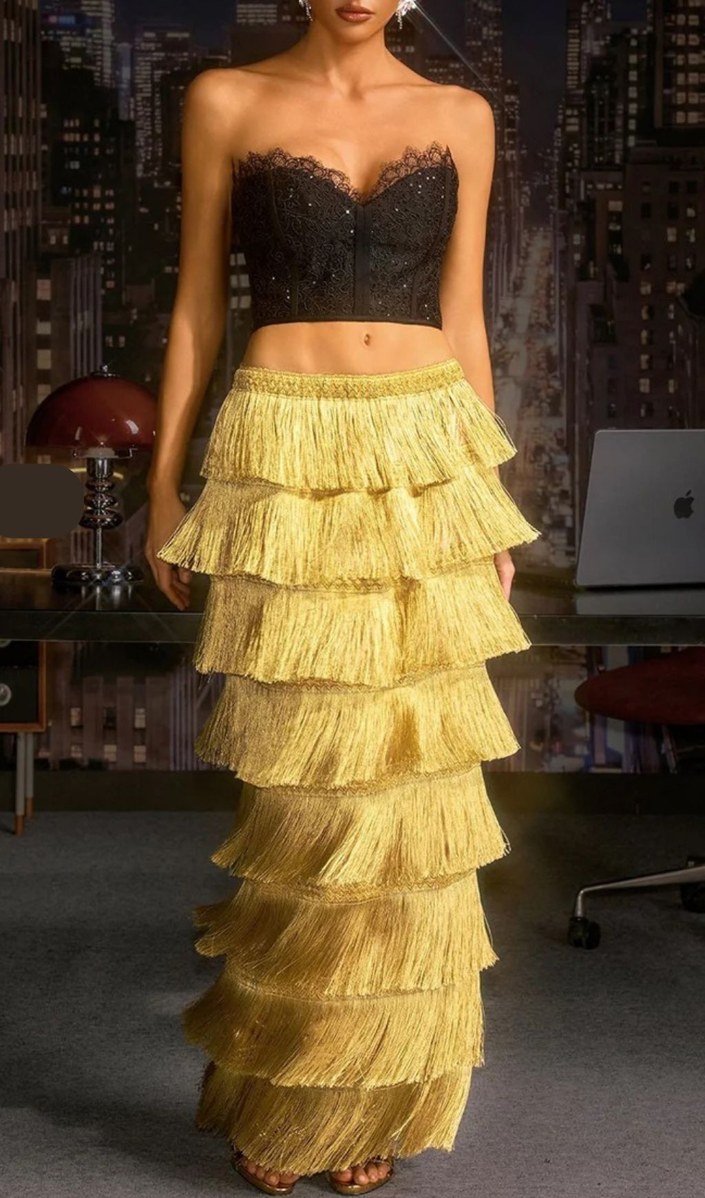 TRENDING FRINGE TIERED SKIRT AESTHETIC - OWNCI TRENDING FRINGE TIERED SKIRT AESTHETIC - OWNCI