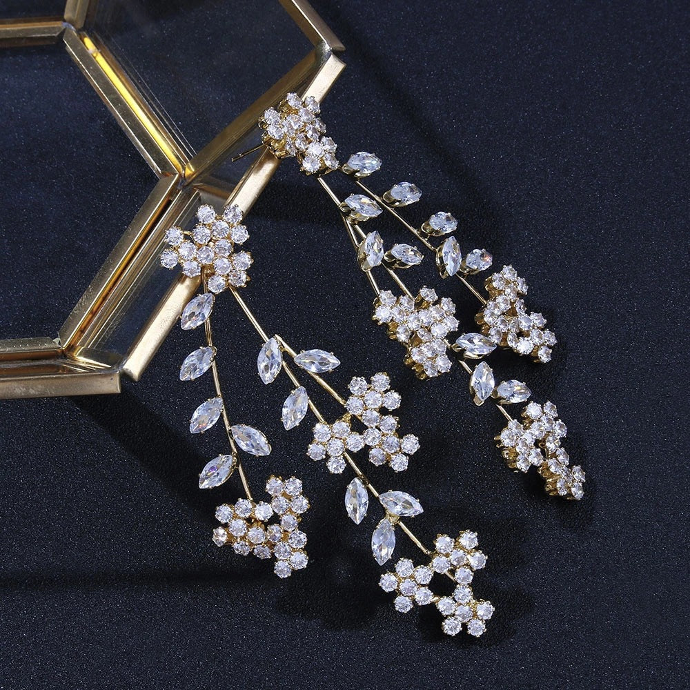 TRENDING FLORAL LEAF BRIDAL EARRINGS - OWNCI TRENDING FLORAL LEAF BRIDAL EARRINGS - OWNCI